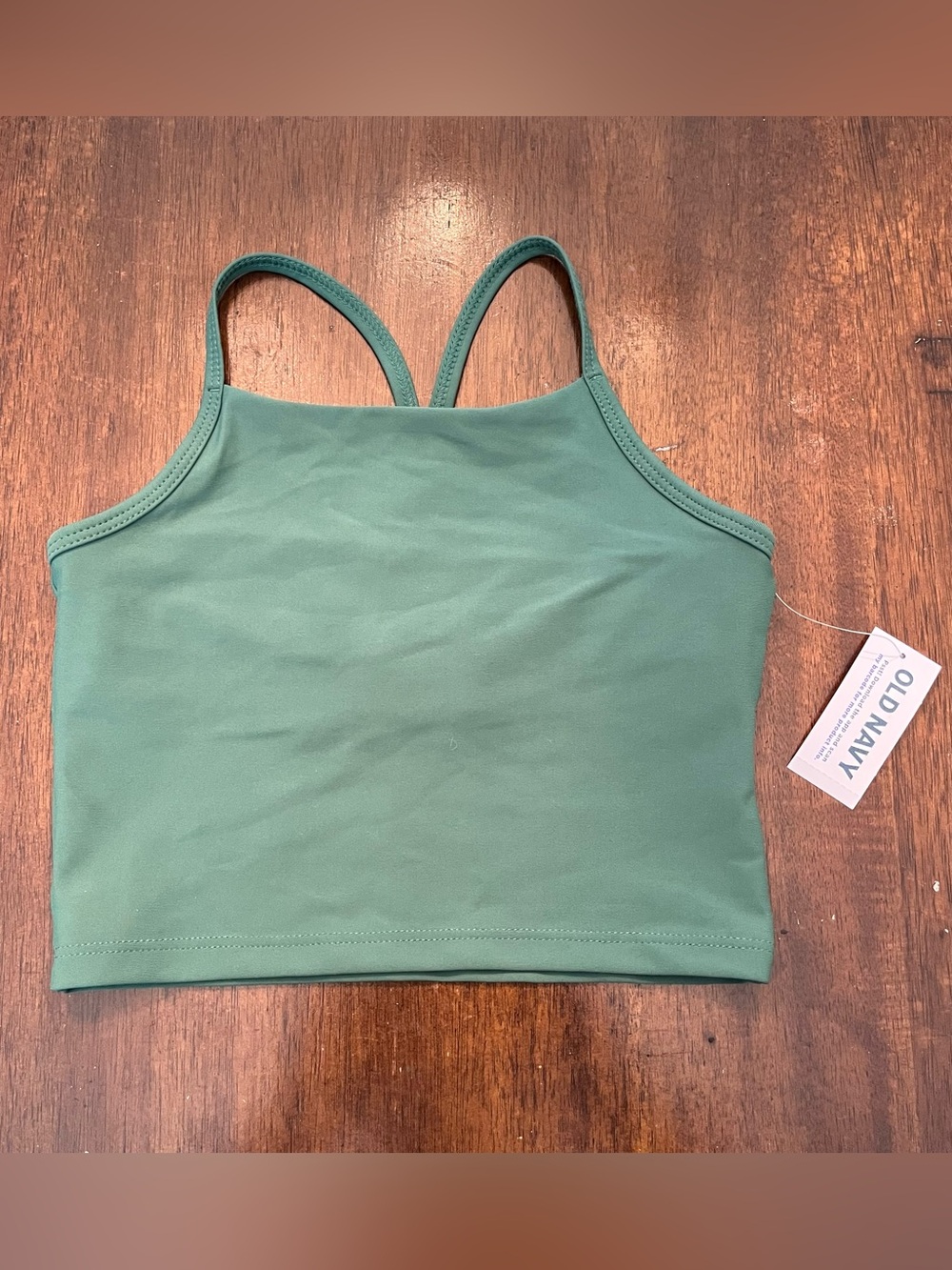 Old Navy Active Girl’s Powersoft Go Dry Athletic Racerback Crop Top Size S 6/7